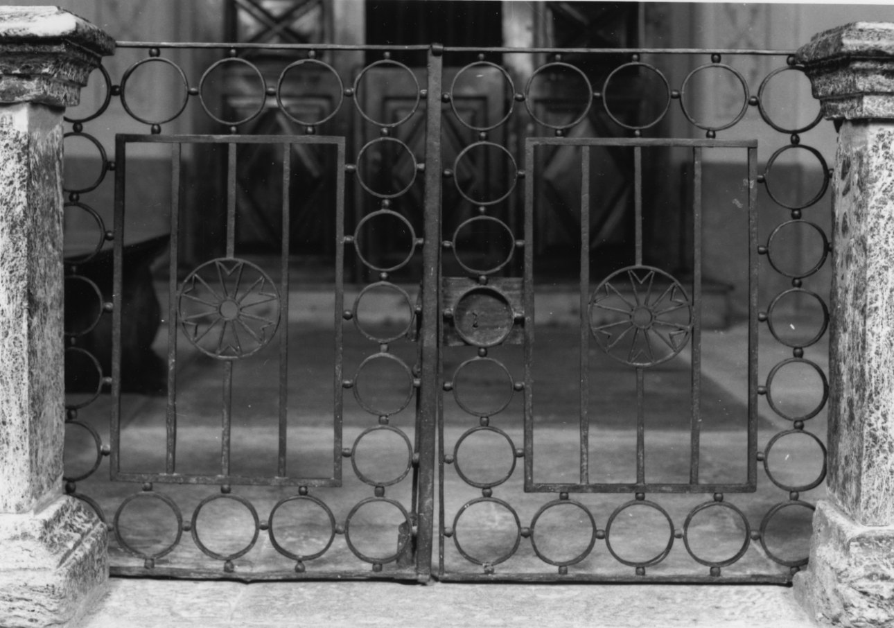 cancello di balaustrata, opera isolata - bottega della Valle di Susa (sec. XVIII)