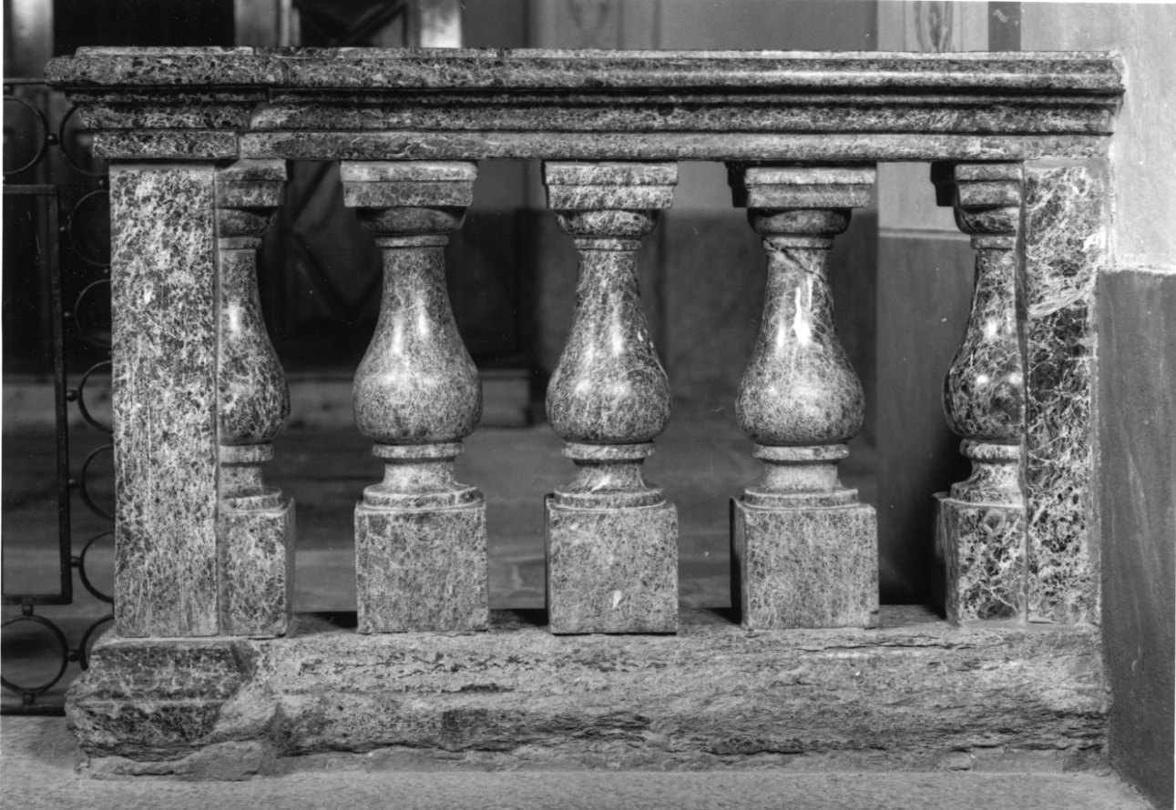 balaustrata, opera isolata - bottega della Valle di Susa (fine/inizio secc. XVII/ XVIII)