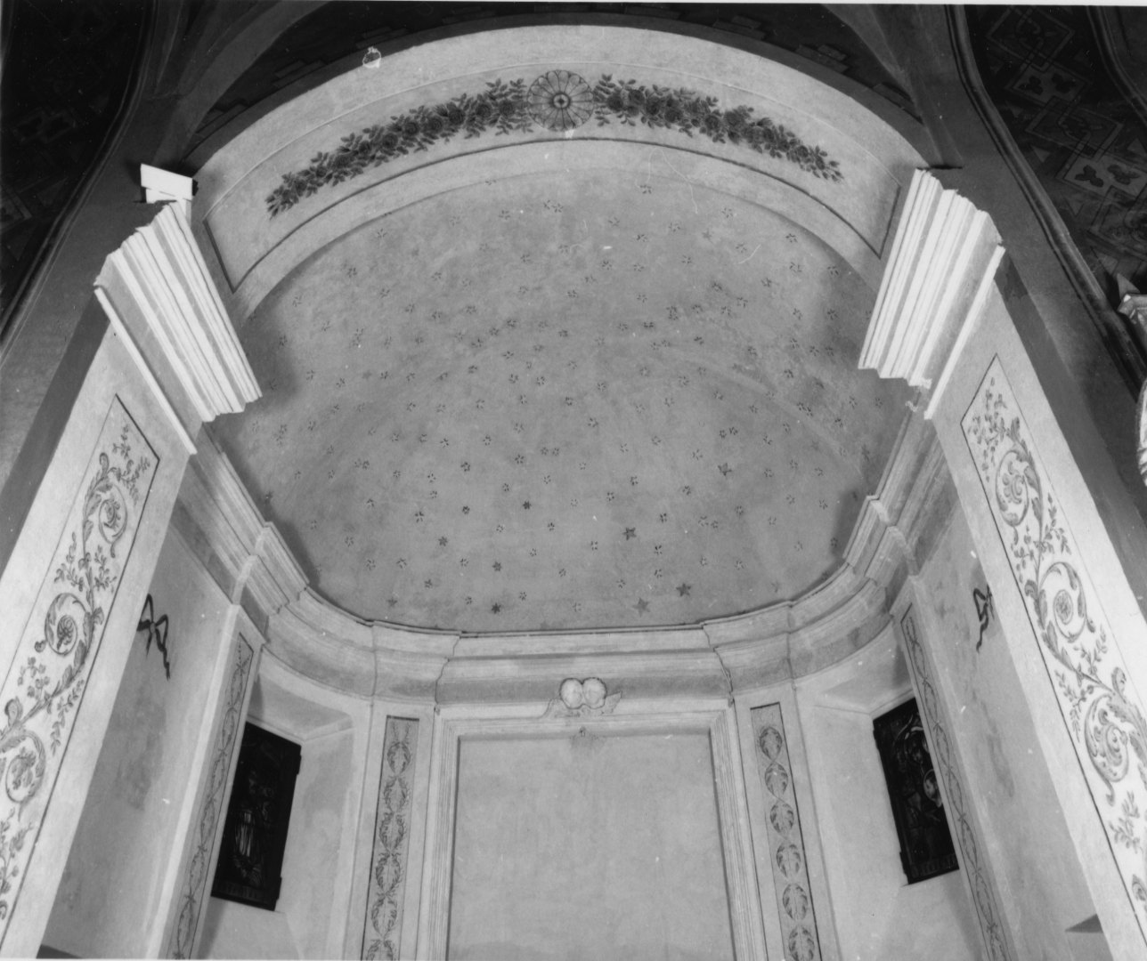 motivo decorativo floreale (decorazione plastico-pittorica, insieme) - ambito della Valle di Susa (seconda metà sec. XVIII)