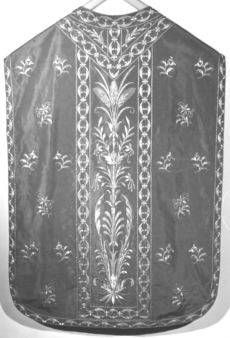 paramento liturgico, insieme - manifattura italiana (primo quarto sec. XIX)