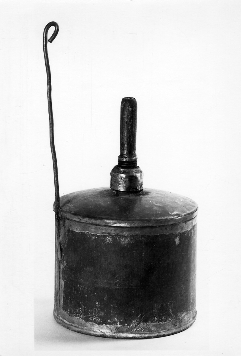 lampada da tavolo - a petrolio, opera isolata - ambito piemontese (sec. XIX)