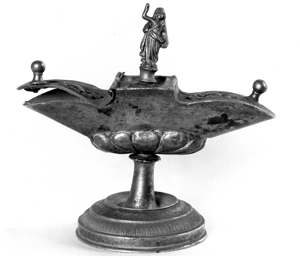 Cristo Salvatore (navicella portaincenso, opera isolata) - ambito italiano (primo quarto sec. XIX)