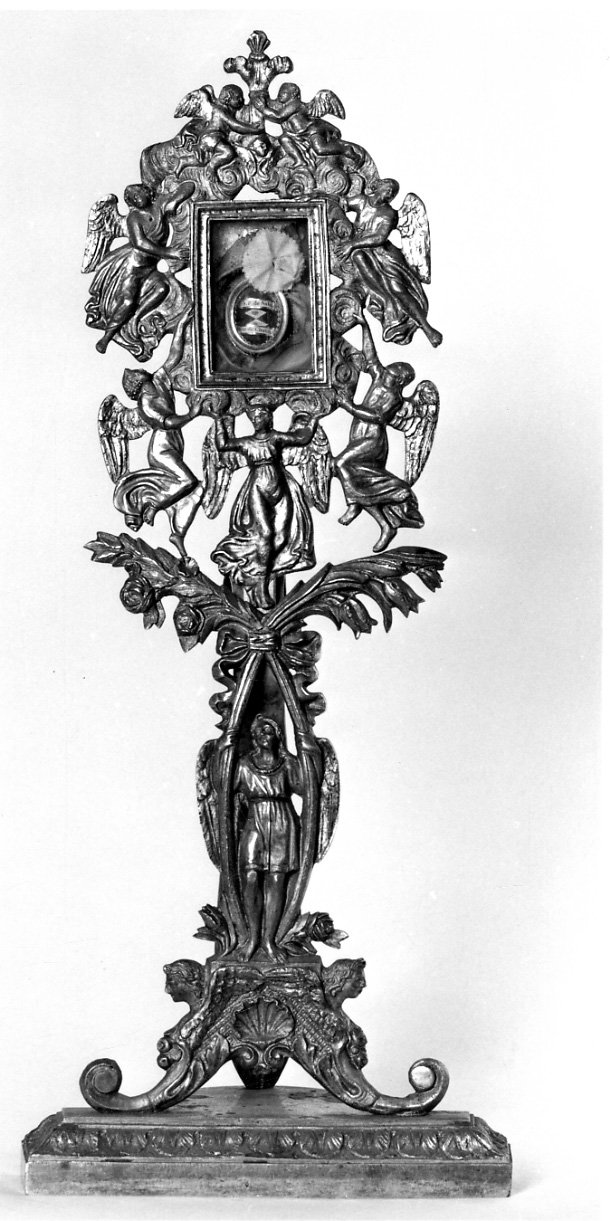 angeli (reliquiario, opera isolata) - ambito piemontese (seconda metà sec. XIX)