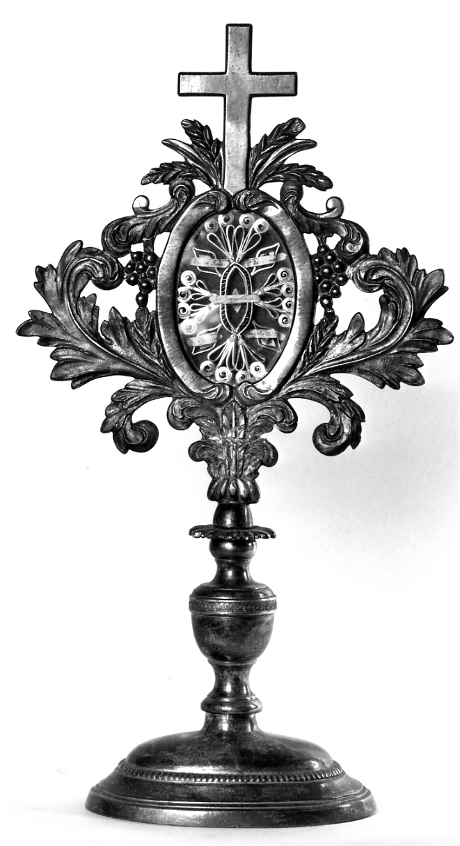 simboli eucaristici (reliquiario, opera isolata) - ambito piemontese (seconda metà sec. XIX)