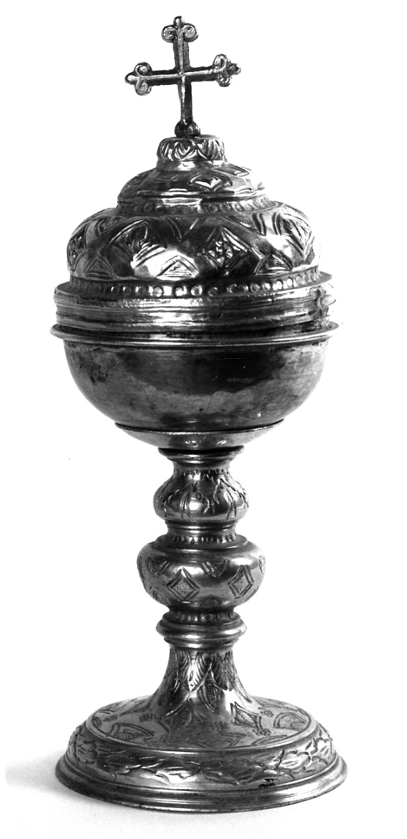 pisside da viatico, opera isolata - ambito piemontese (seconda metà sec. XVII)