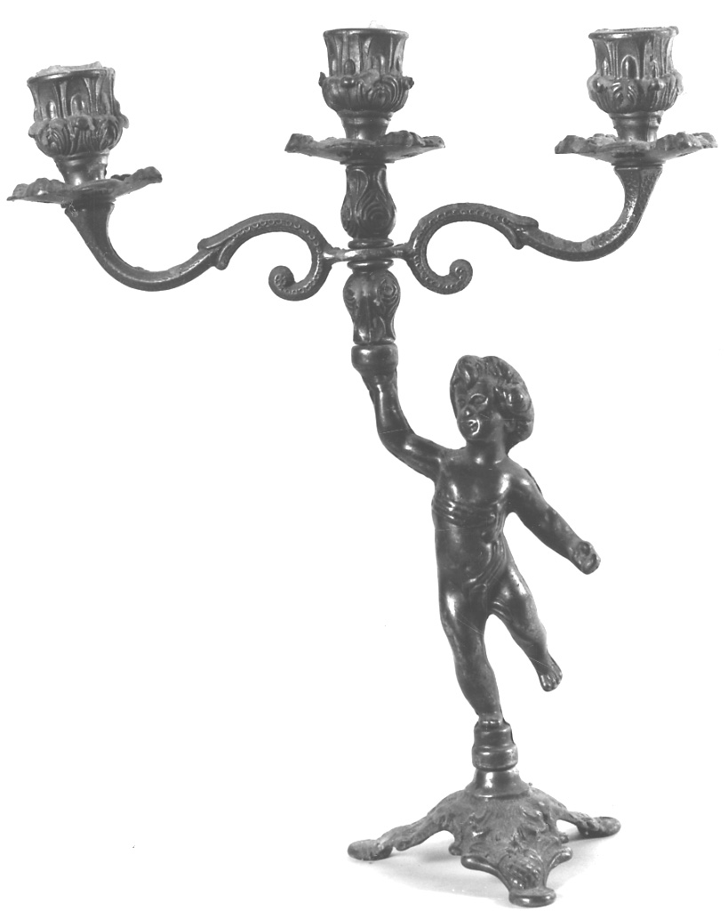 candelabro, opera isolata - ambito italiano (fine/inizio secc. XIX/ XX)