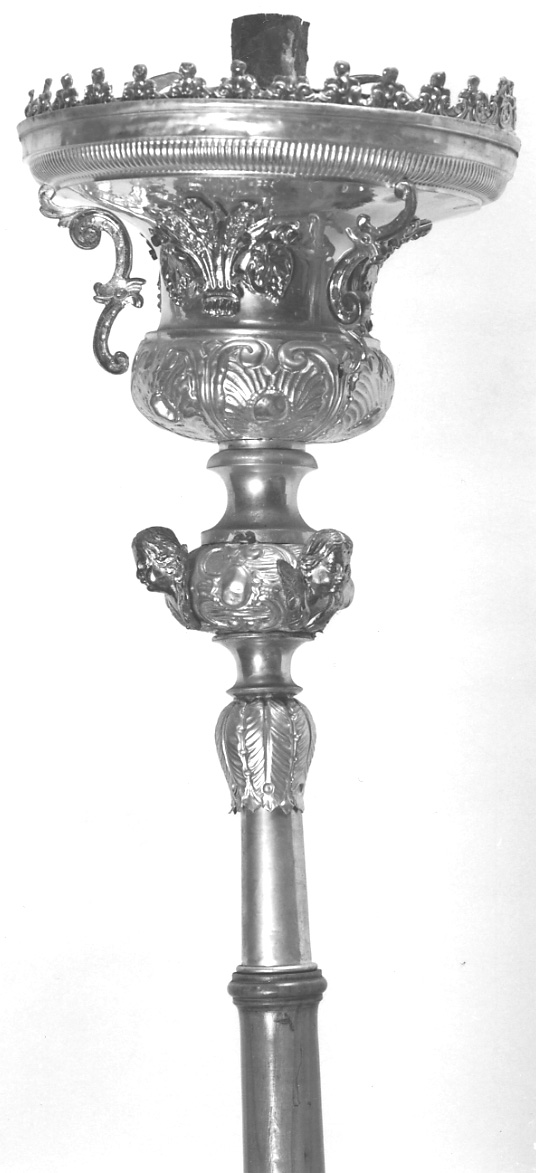 candelabro portatile, serie - ambito italiano (fine/inizio secc. XIX/ XX)