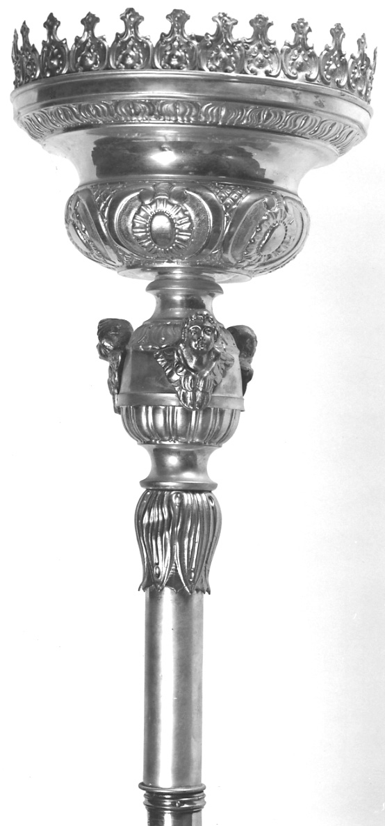 candelabro portatile, serie - ambito italiano (fine/inizio secc. XIX/ XX)