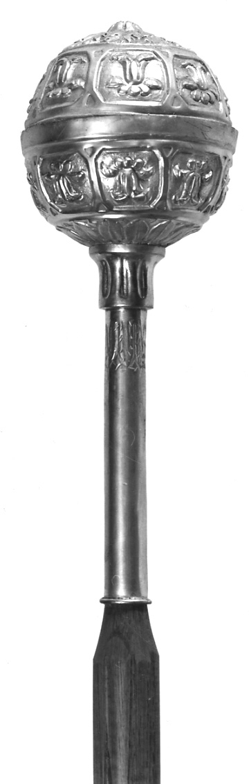 mazza processionale, opera isolata - ambito italiano (sec. XIX)