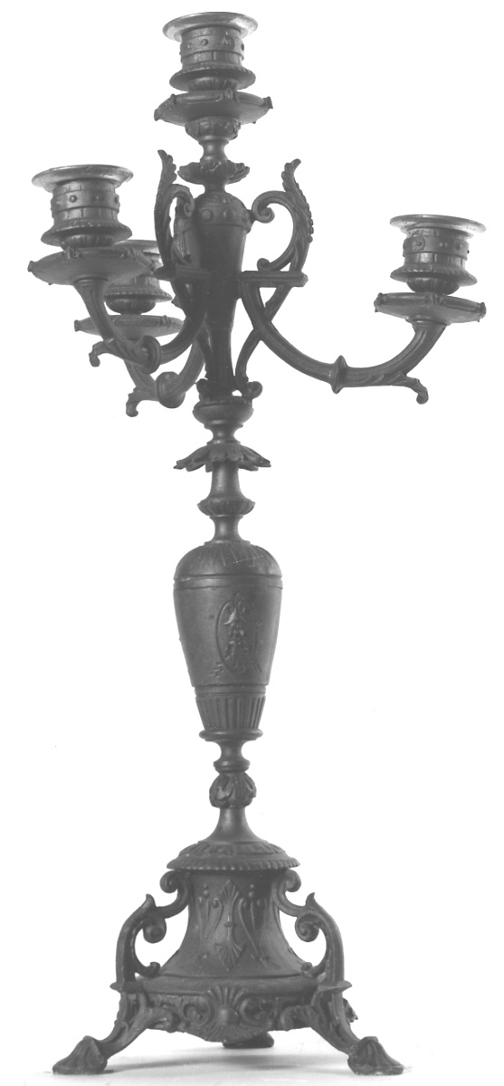 candelabro, serie - ambito italiano (metà sec. XIX)