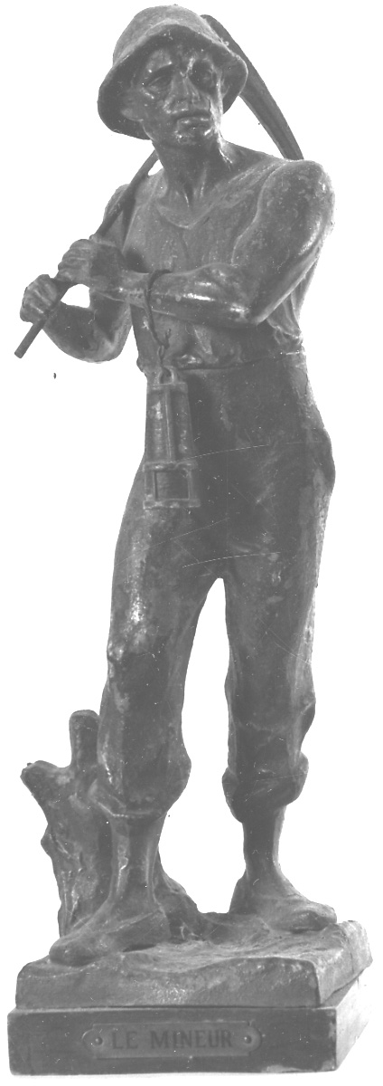 LE MINEUR, minatore (statuetta, opera isolata) - ambito francese (?) (inizio sec. XX)