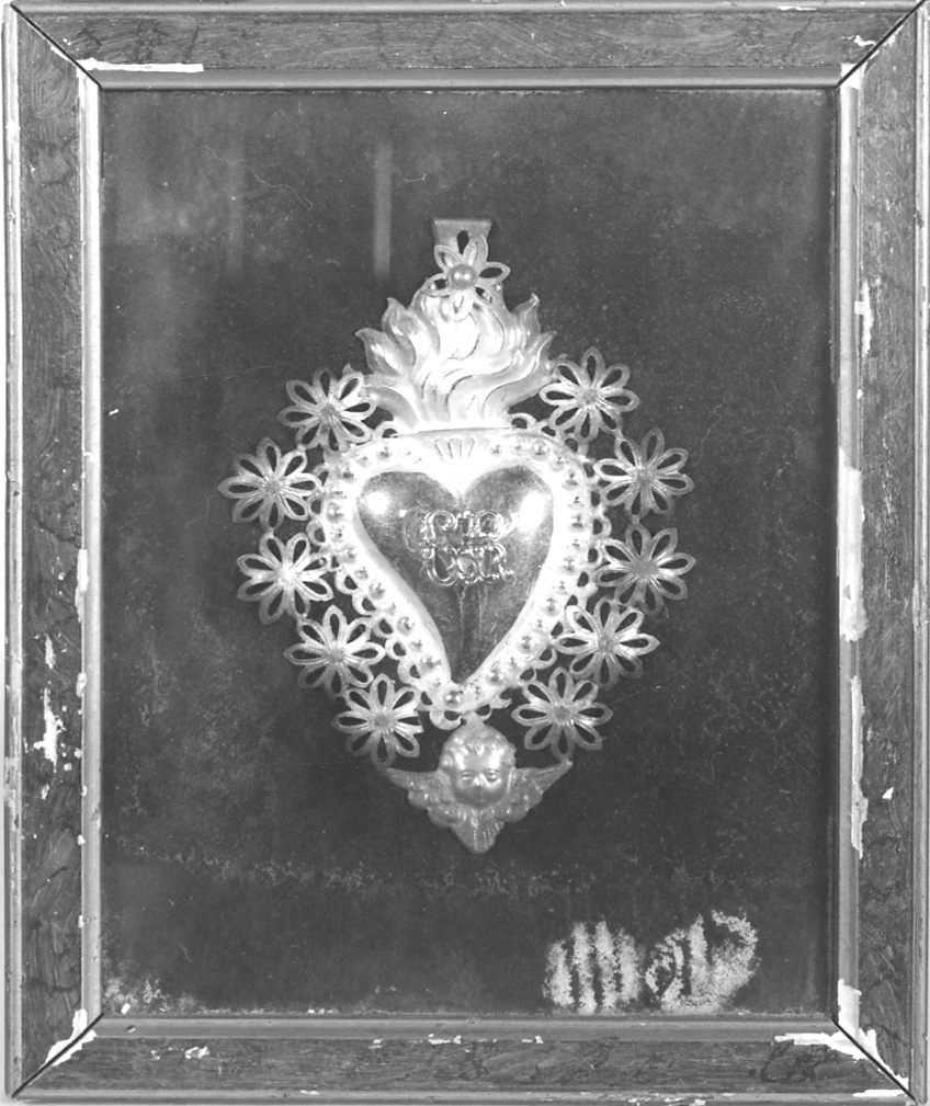 cuore (ex voto, opera isolata) - ambito piemontese (fine sec. XIX)