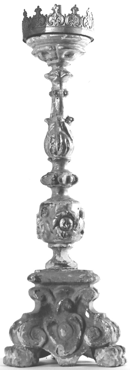 candelabro, serie - ambito novarese (ultimo quarto sec. XVII)