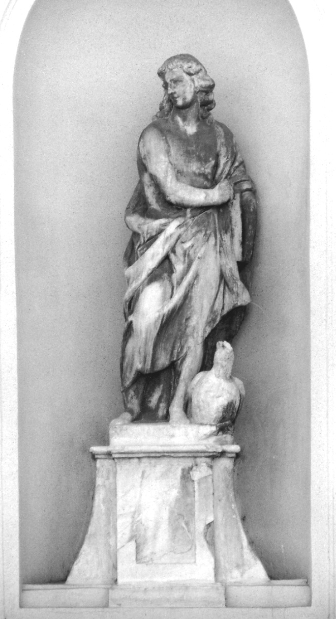 San Giovanni Evangelista (scultura, opera isolata) - ambito luganese (ultimo quarto sec. XVII)