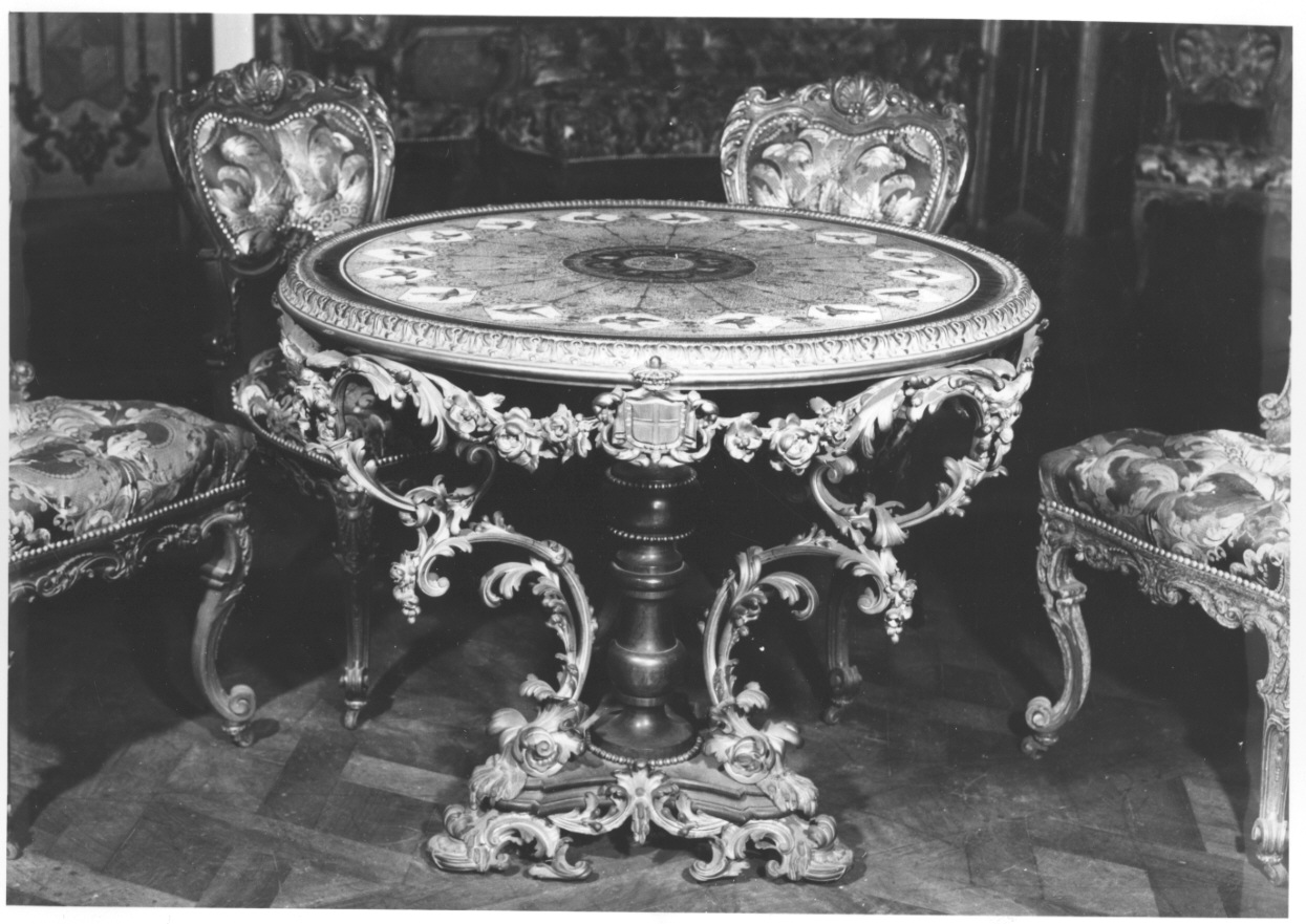 tavolo, opera isolata - ambito piemontese (metà sec. XIX)