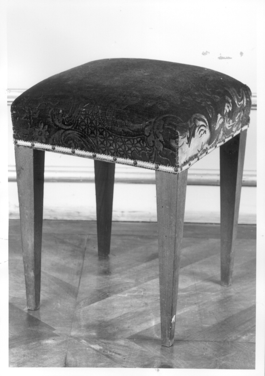 sgabello, serie - ambito piemontese (fine sec. XIX)