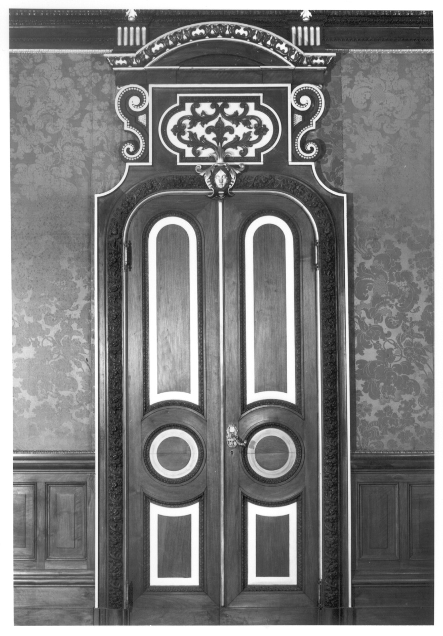 mostra di porta, serie di Ferri Domenico, Capello Gabriele detto Moncalvo (metà sec. XIX)