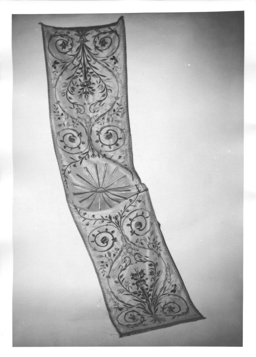 velo omerale, opera isolata - manifattura italiana (prima metà sec. XIX)