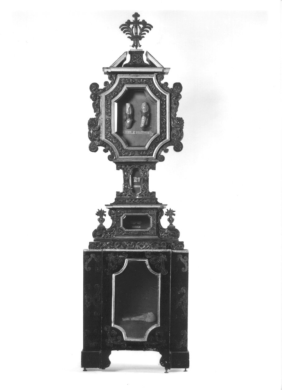 reliquiario - a ostensorio, opera isolata - bottega lombardo-piemontese (seconda metà sec. XVII)