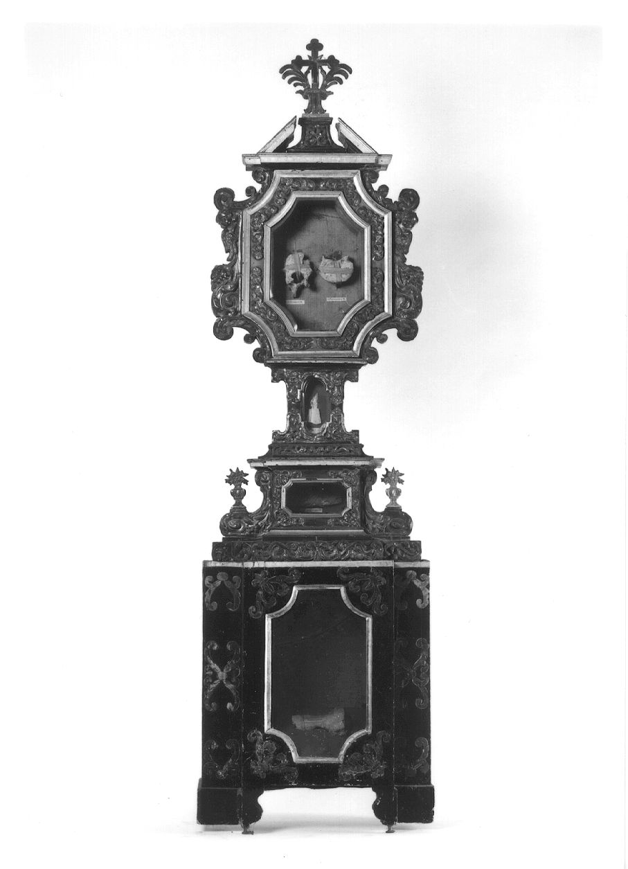 reliquiario - a ostensorio, opera isolata - bottega lombardo-piemontese (seconda metà sec. XVII)
