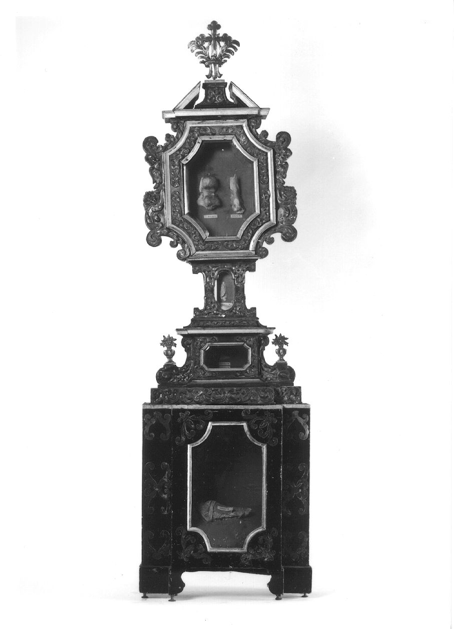reliquiario - a ostensorio, opera isolata - bottega lombardo-piemontese (seconda metà sec. XVII)