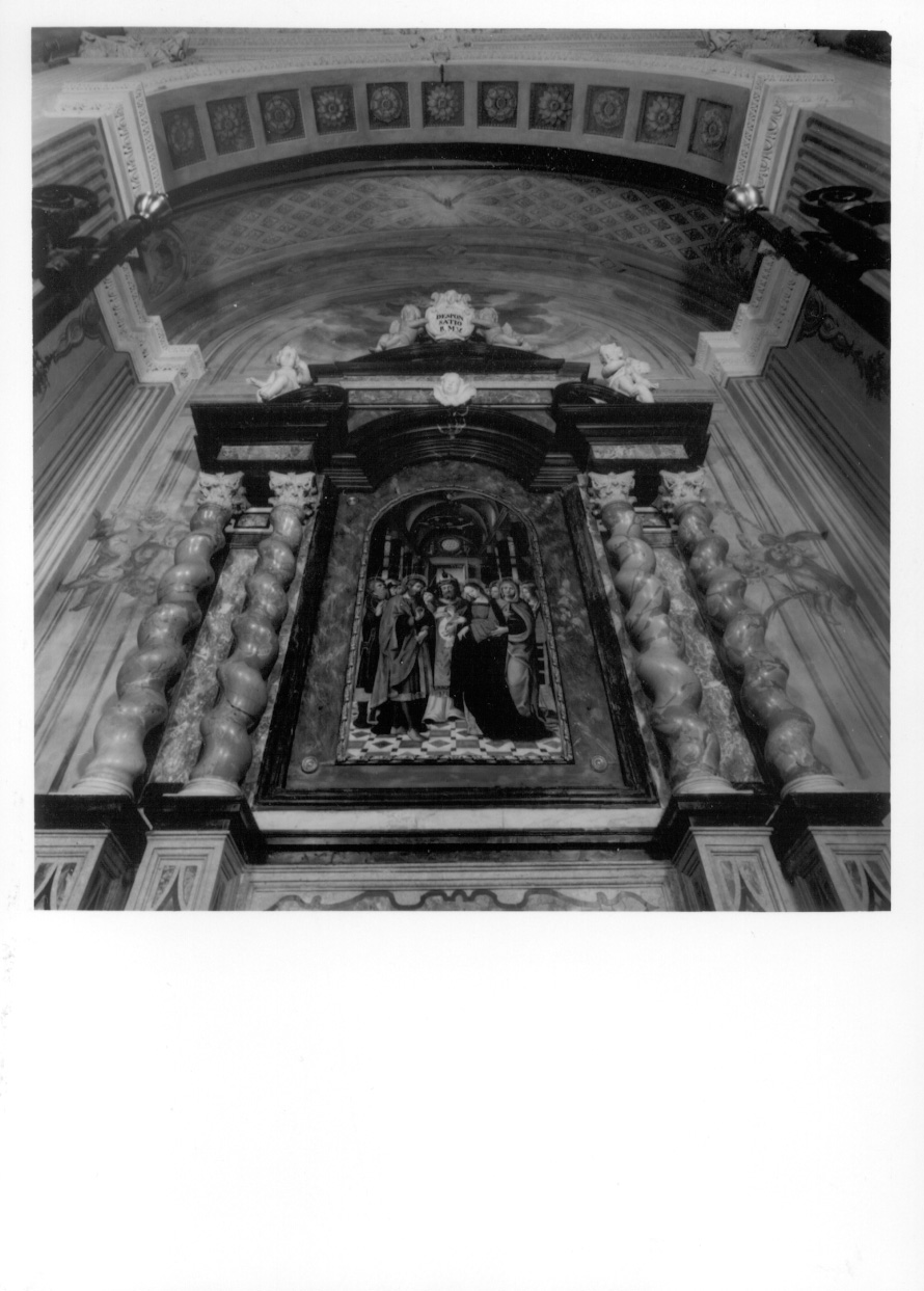 angeli con palme e fiori (dipinto, opera isolata) di Morando (primo quarto sec. XIX)