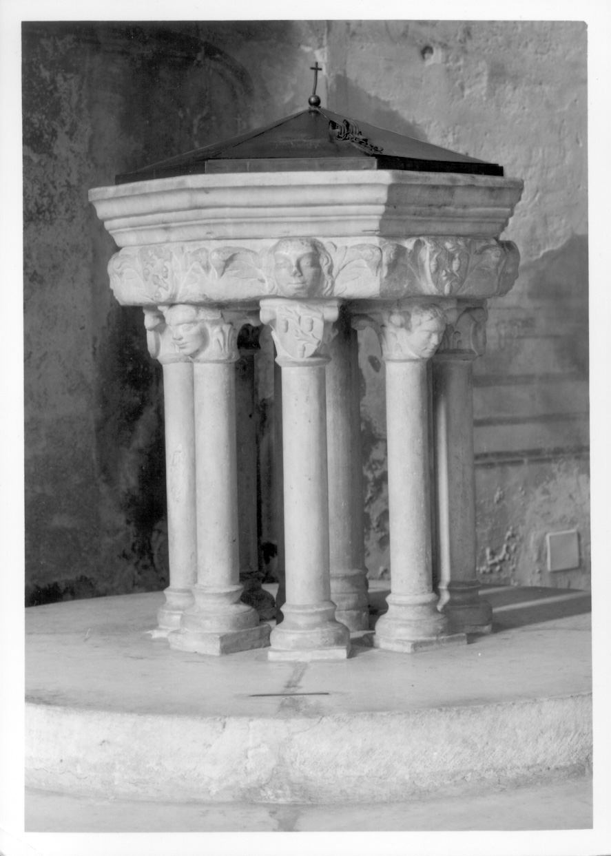 fonte battesimale, opera isolata - ambito lombardo (seconda metà sec. XV)