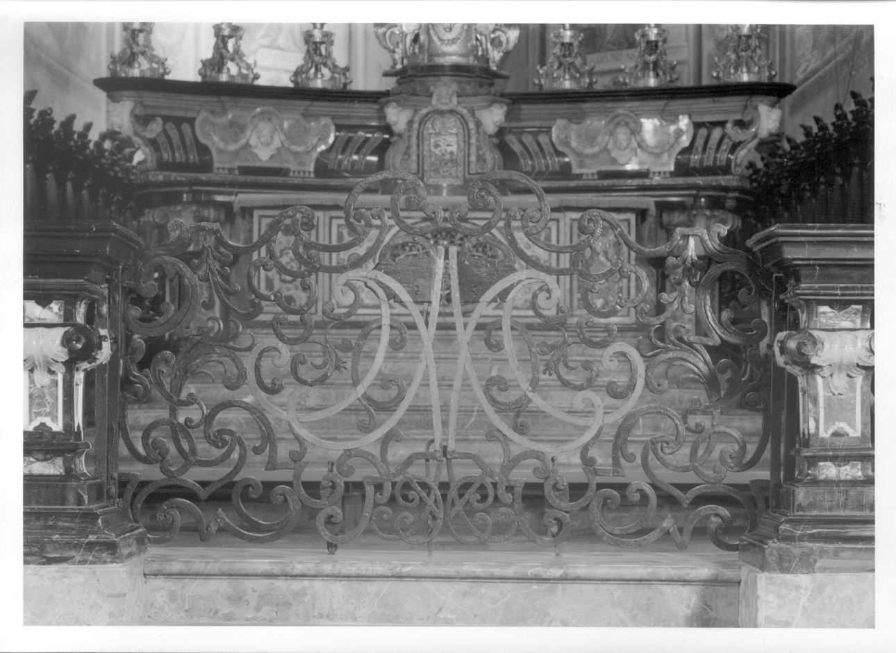 cancello di balaustrata, opera isolata - bottega astigiana (terzo quarto sec. XVIII)