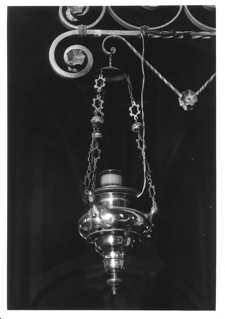 lampada pensile, opera isolata - bottega lombarda (sec. XVIII)