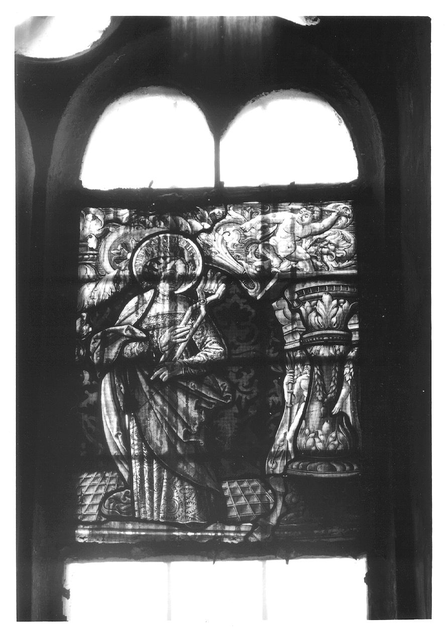 Sant'Apollonia (vetrata, opera isolata) - bottega svizzera (sec. XVI)