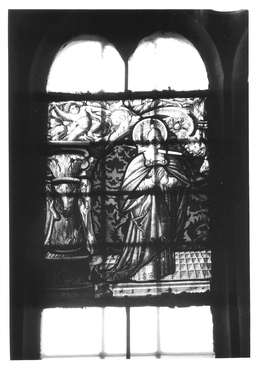 Santa Lucia (vetrata, opera isolata) - bottega svizzera (sec. XVI)