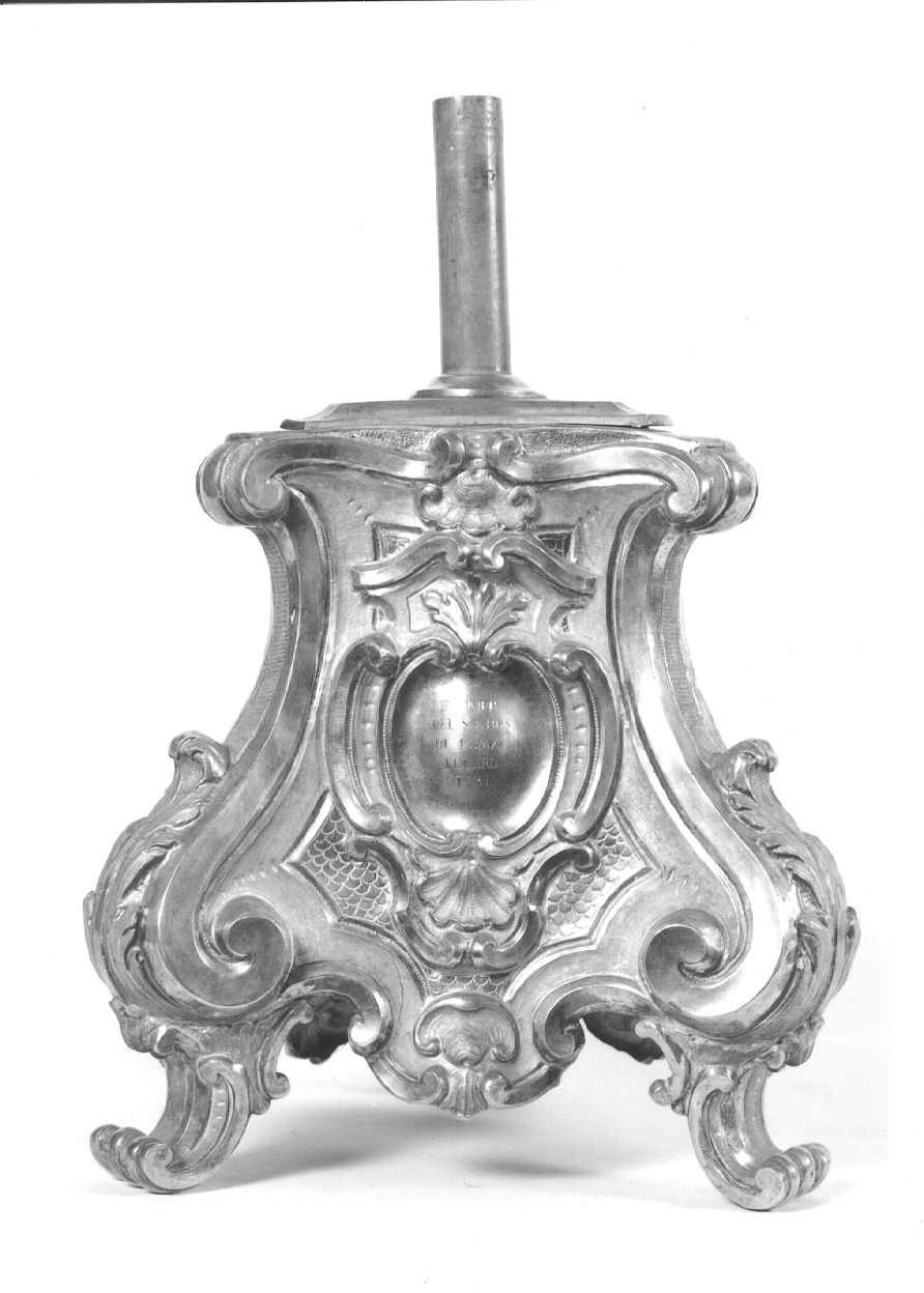 base per croce, opera isolata - bottega romana (sec. XVIII)