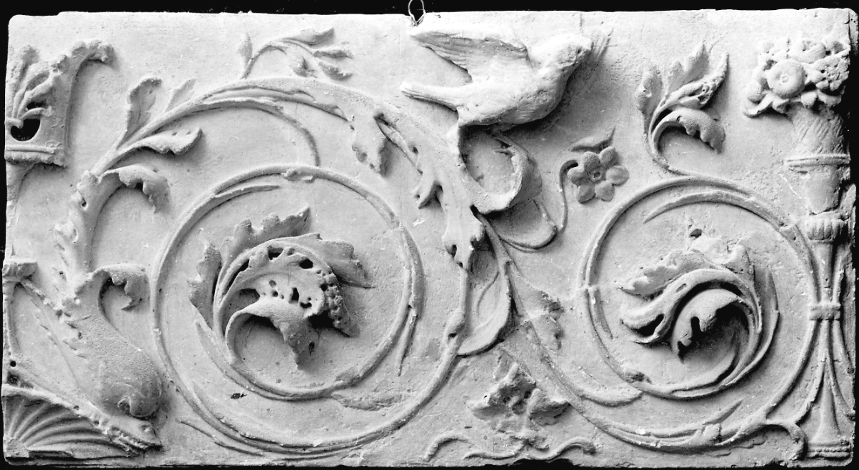 motivi decorativi vegetali e animali (calco, opera isolata) - bottega italiana (seconda metà, prima metà sec. XIX, sec. XX)