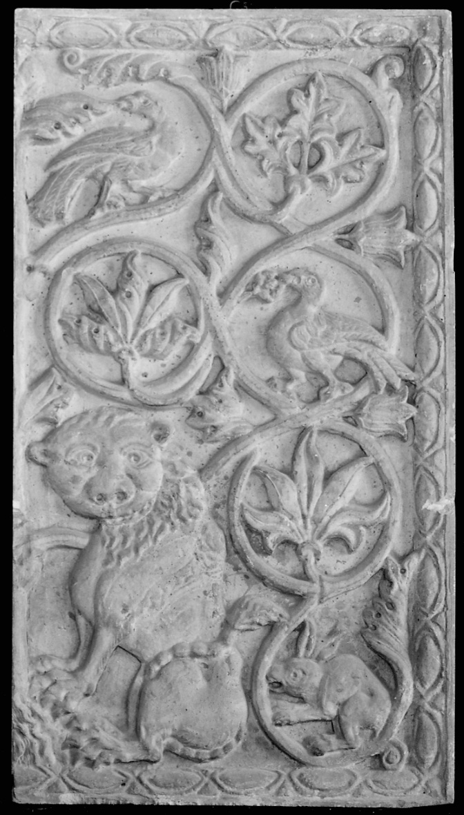 motivi decorativi vegetali e animali (calco, opera isolata) - bottega italiana (seconda metà, primo quarto sec. XIX, sec. XX)