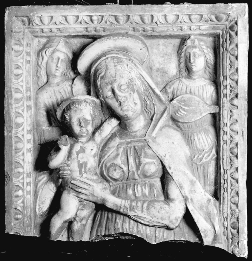 Madonna con Bambino e angeli (calco, opera isolata) - bottega italiana (seconda metà, prima metà sec. XIX, sec. XX)