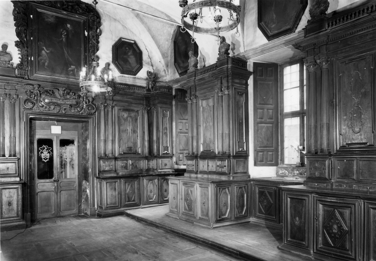 armadio da sacrestia, opera isolata - bottega piemontese (ultimo quarto sec. XVII)