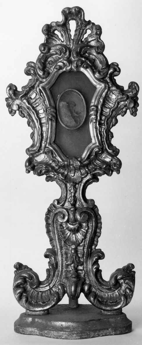 reliquiario - a ostensorio, serie - bottega piemontese (seconda metà sec. XVII)