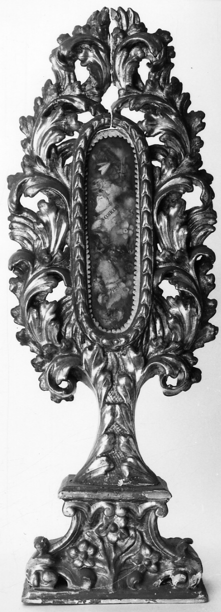 reliquiario - a ostensorio, serie - bottega piemontese (prima metà sec. XVIII)