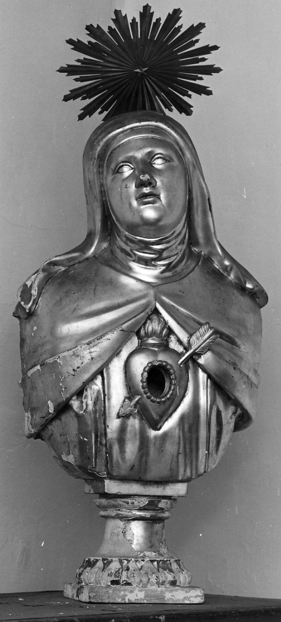 Santa Teresa d'Avila (reliquiario - a busto, opera isolata) - bottega piemontese (sec. XVIII)