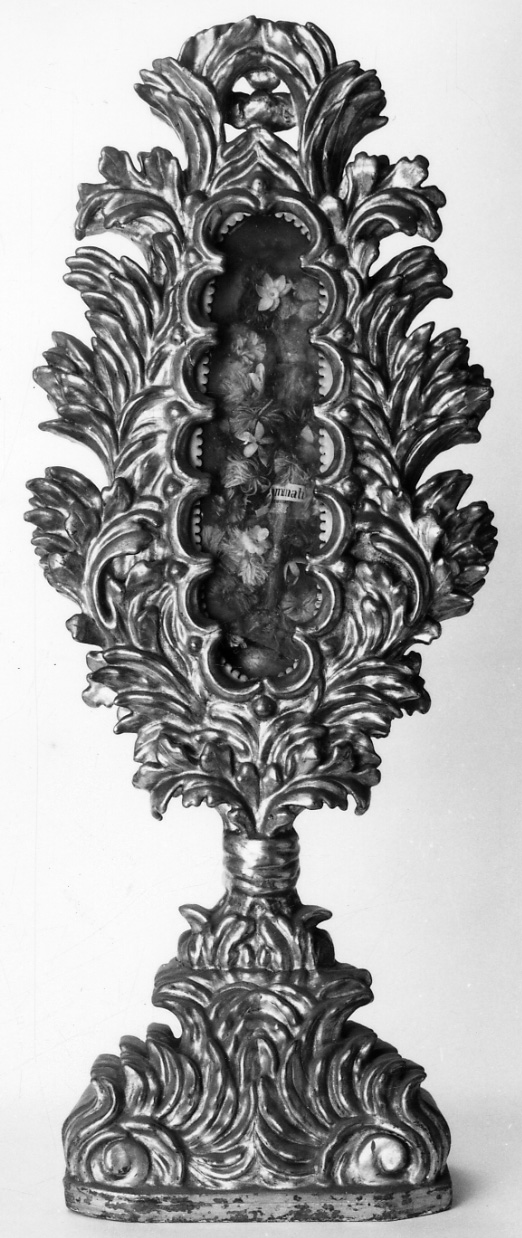 reliquiario - a ostensorio, serie - bottega piemontese (prima metà sec. XVIII)