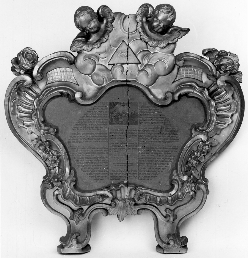 Dio Padre e cherubini (cartagloria, serie) - bottega piemontese (ultimo quarto sec. XIX)