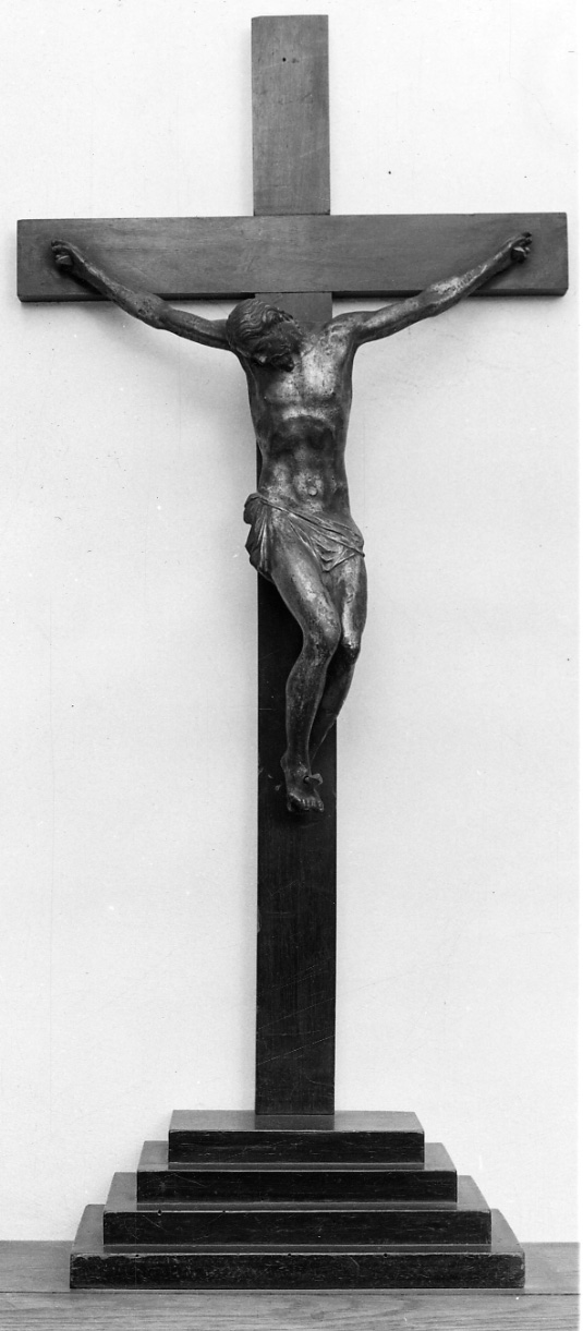 Cristo crocifisso (crocifisso, opera isolata) - bottega piemontese (prima metà sec. XVIII, sec. XX)