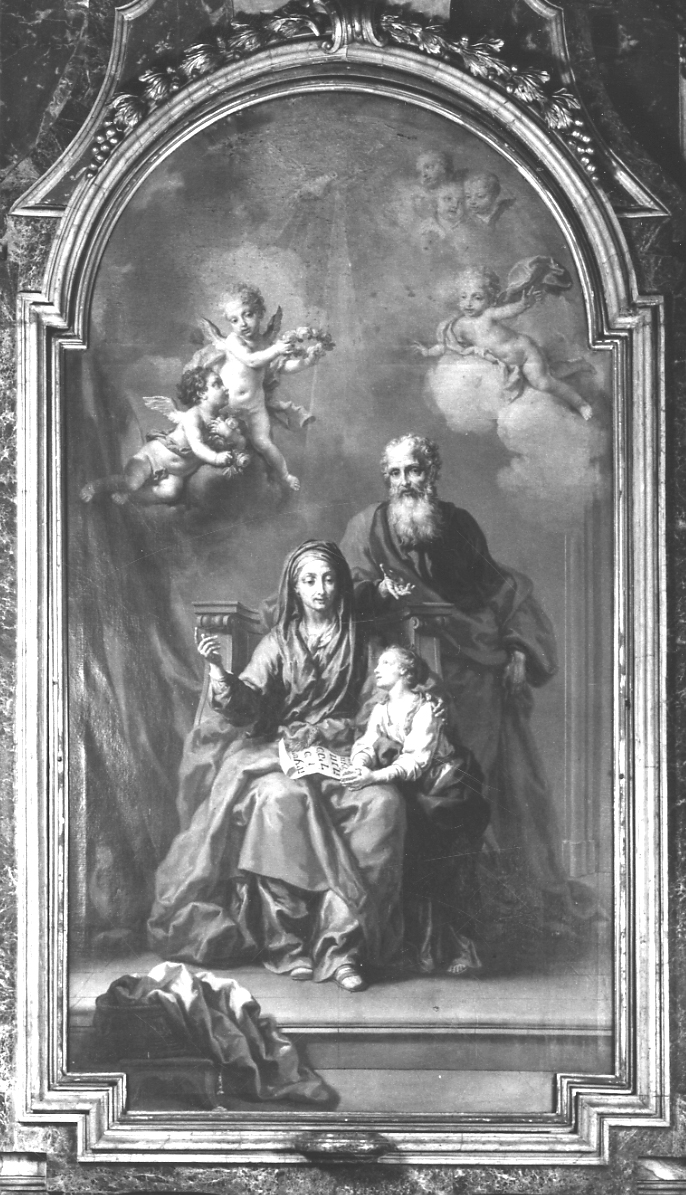 educazione di Maria Vergine (pala d'altare, opera isolata) di Rapous Vittorio Amedeo (terzo quarto sec. XVIII)