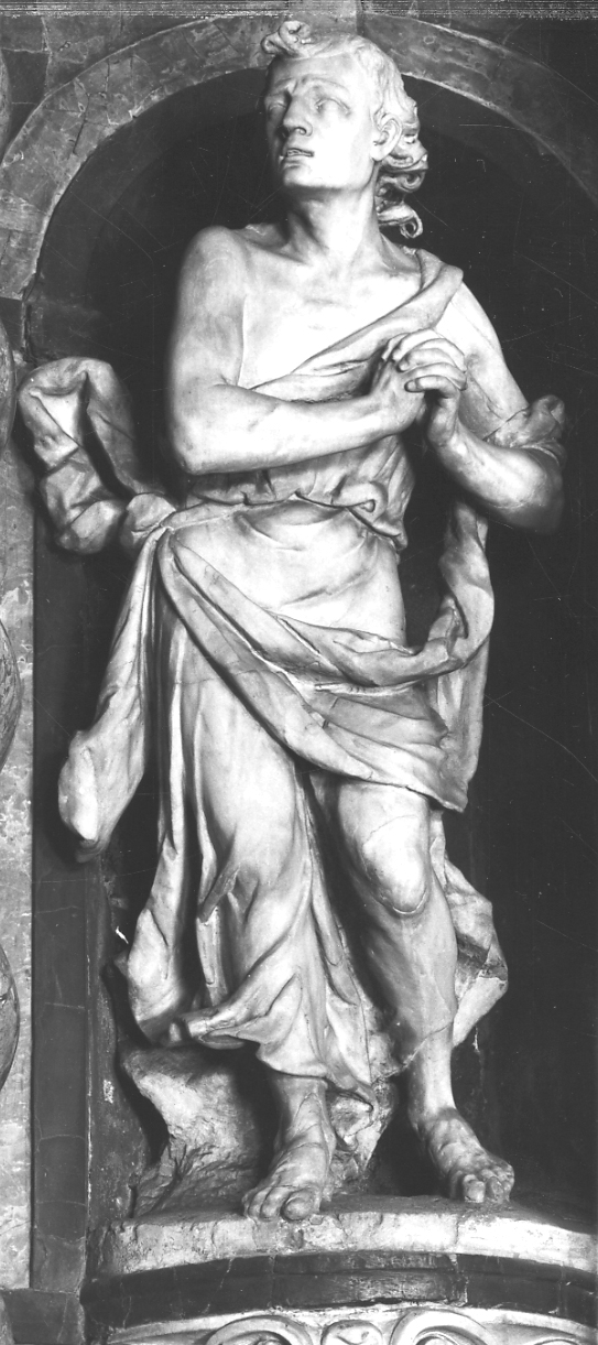 San Giovanni Evangelista (scultura, opera isolata) di Sala Giuseppe (ultimo quarto sec. XVII)