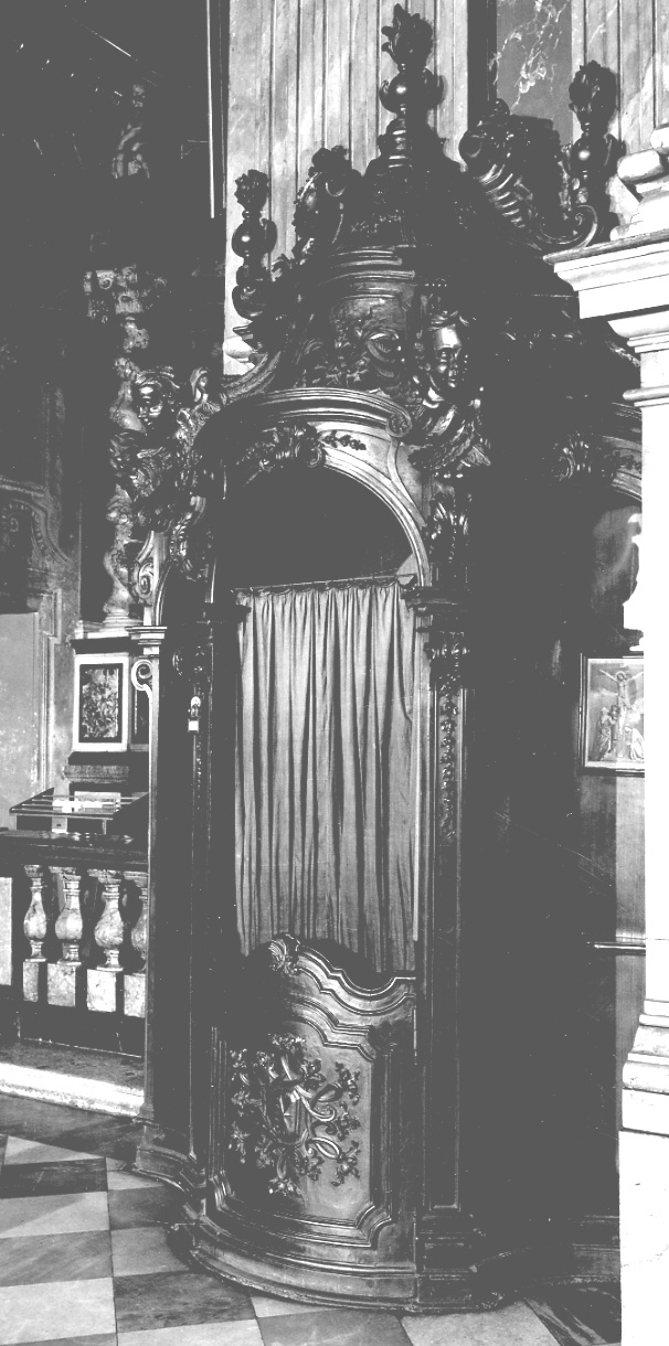 cherubini (confessionale, serie) - bottega piemontese (ultimo quarto sec. XVII)