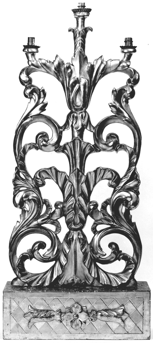 motivi decorativi vegetali (candelabro, opera isolata) - bottega piemontese (metà sec. XVIII)