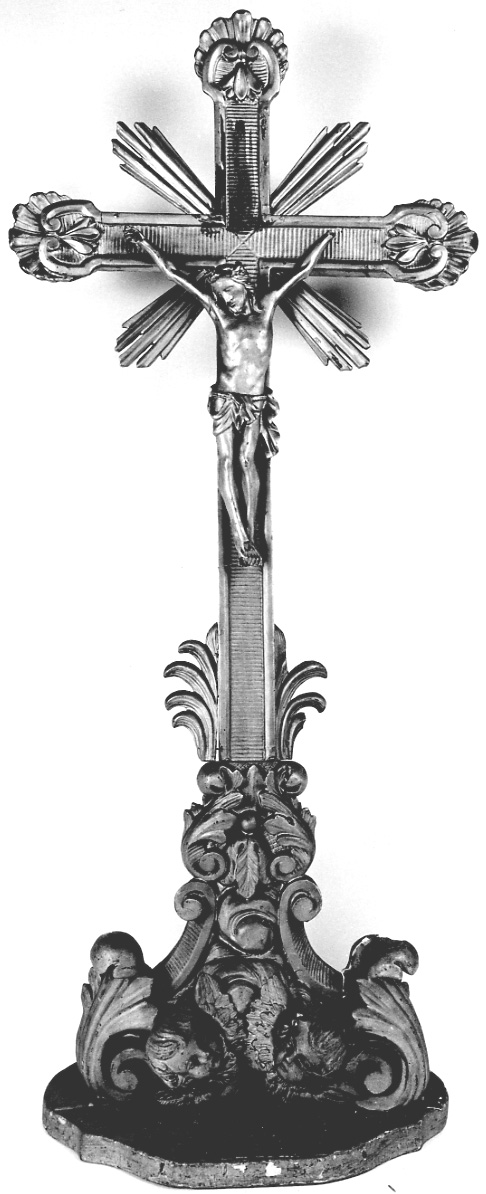 Cristo crocifisso (croce d'altare, opera isolata) - bottega piemontese (ultimo quarto sec. XVIII)