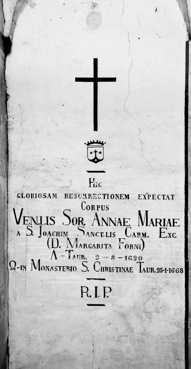 lapide tombale, opera isolata - bottega piemontese (terzo quarto sec. XVII)