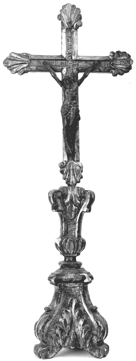 Cristo crocifisso (croce d'altare, opera isolata) - bottega piemontese (seconda metà sec. XVIII)