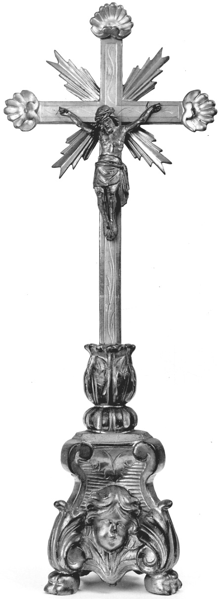 Cristo crocifisso (croce d'altare, opera isolata) - bottega piemontese (seconda metà sec. XVIII)